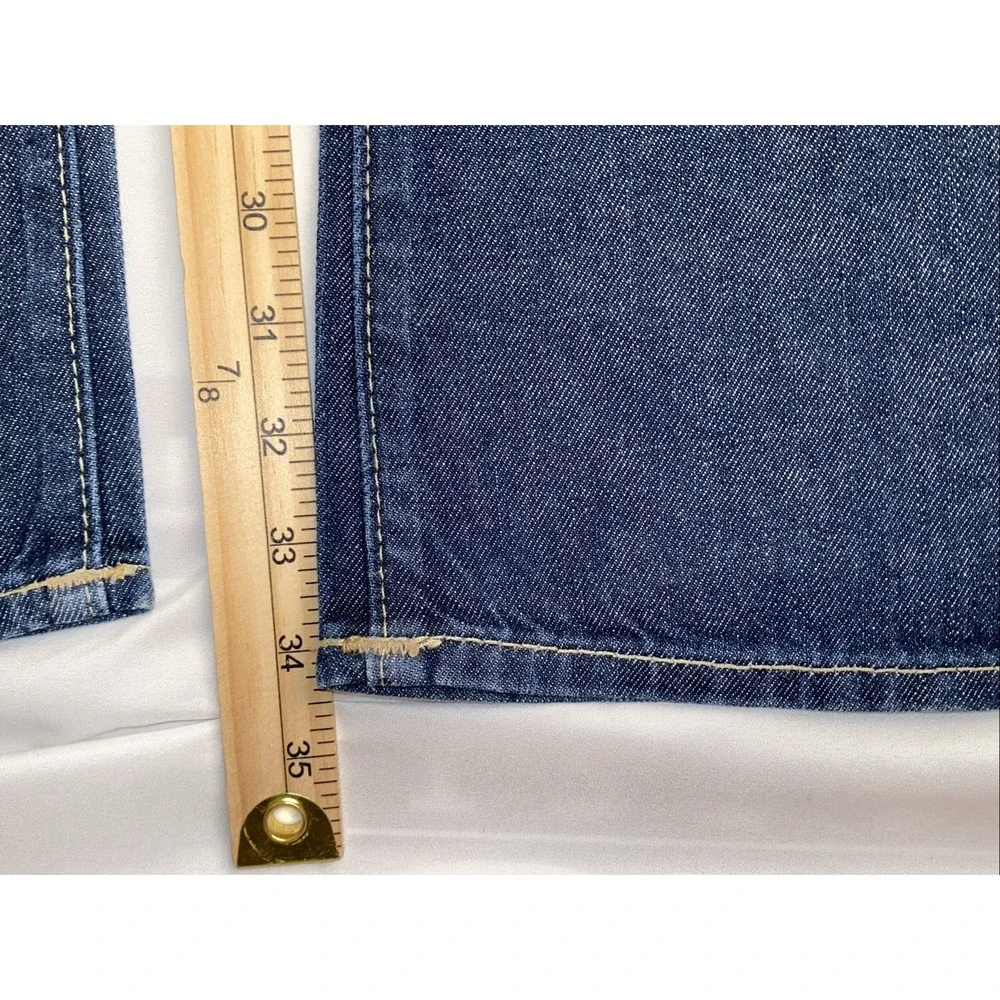 TRUE RELIGION BILLY BOOTCUT JEANS Mens 36x34 USA Made DARK Auburn Fine Stitching